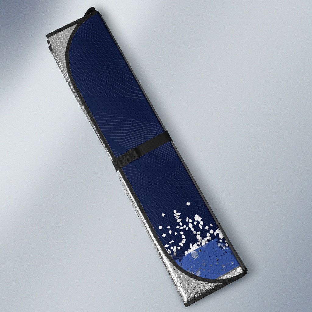Personalised Canterbury-Bankstown Bulldogs Rugby Auto Sun Shade Berries Mascot - Sporty Splash Art Style