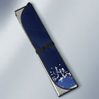 Personalised Canterbury-Bankstown Bulldogs Rugby Auto Sun Shade Berries Mascot - Sporty Splash Art Style