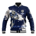 Personalised Canterbury-Bankstown Bulldogs Rugby Baseball Jacket Berries Mascot - Sporty Splash Art Style