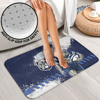 Personalised Canterbury-Bankstown Bulldogs Rugby Bathroom Set Berries Mascot - Sporty Splash Art Style