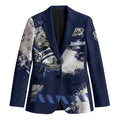 Personalised Canterbury-Bankstown Bulldogs Rugby Blazer Berries Mascot - Sporty Splash Art Style