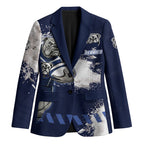 Personalised Canterbury-Bankstown Bulldogs Rugby Blazer Berries Mascot - Sporty Splash Art Style