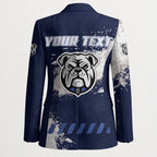 Personalised Canterbury-Bankstown Bulldogs Rugby Blazer Berries Mascot - Sporty Splash Art Style