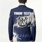 Personalised Canterbury-Bankstown Bulldogs Rugby Blazer Berries Mascot - Sporty Splash Art Style