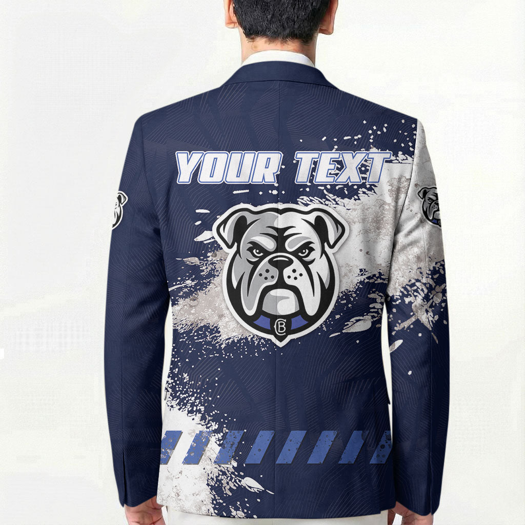 Personalised Canterbury-Bankstown Bulldogs Rugby Blazer Berries Mascot - Sporty Splash Art Style