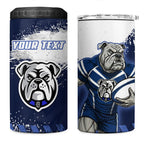 Personalised Canterbury-Bankstown Bulldogs Rugby 4 in 1 Can Cooler Tumbler Berries Mascot - Sporty Splash Art Style