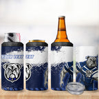 Personalised Canterbury-Bankstown Bulldogs Rugby 4 in 1 Can Cooler Tumbler Berries Mascot - Sporty Splash Art Style
