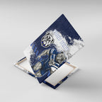 Personalised Canterbury-Bankstown Bulldogs Rugby Canvas Wall Art Berries Mascot - Sporty Splash Art Style