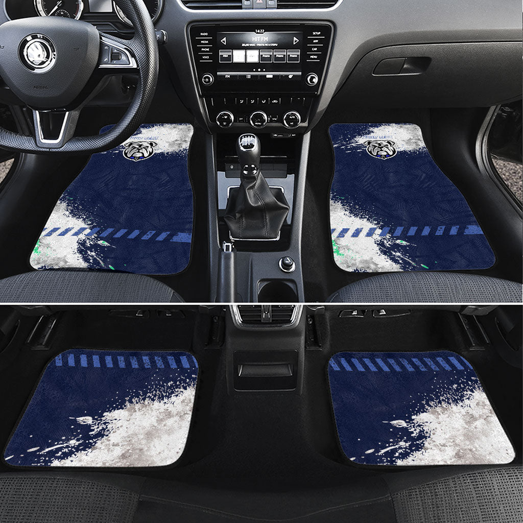 Personalised Canterbury-Bankstown Bulldogs Rugby Car Mats Berries Mascot - Sporty Splash Art Style