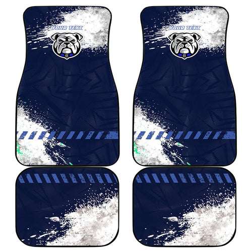 Personalised Canterbury-Bankstown Bulldogs Rugby Car Mats Berries Mascot - Sporty Splash Art Style