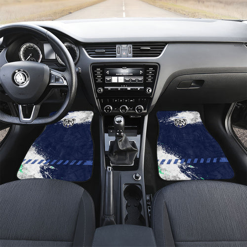 Personalised Canterbury-Bankstown Bulldogs Rugby Car Mats Berries Mascot - Sporty Splash Art Style