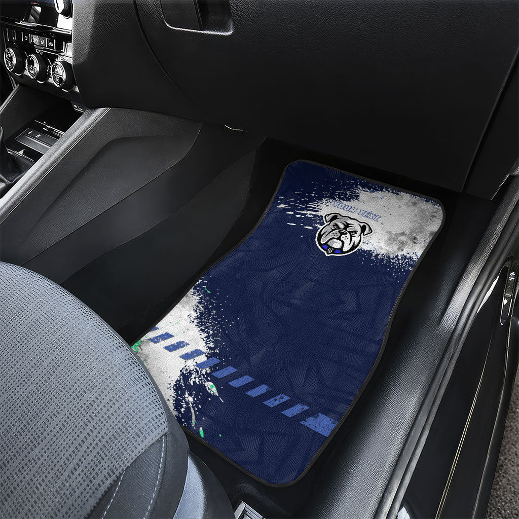 Personalised Canterbury-Bankstown Bulldogs Rugby Car Mats Berries Mascot - Sporty Splash Art Style