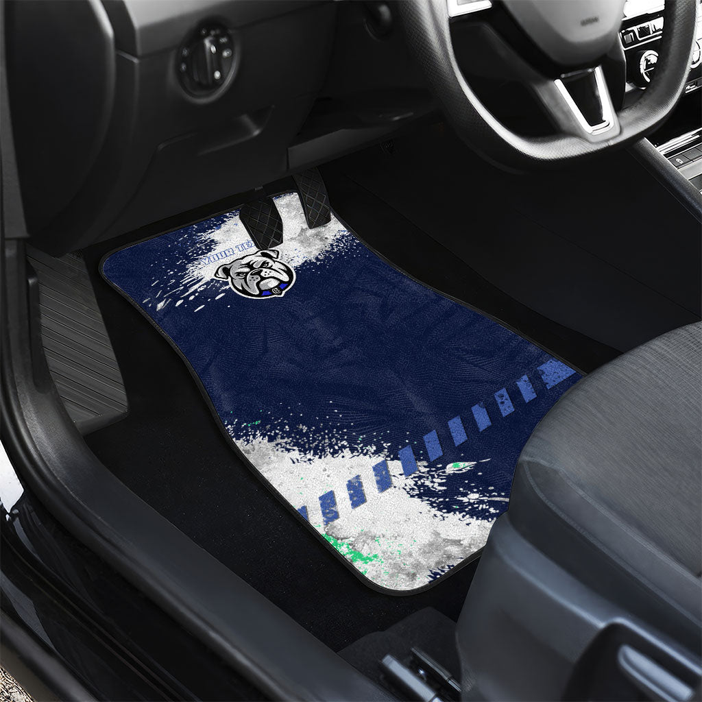 Personalised Canterbury-Bankstown Bulldogs Rugby Car Mats Berries Mascot - Sporty Splash Art Style