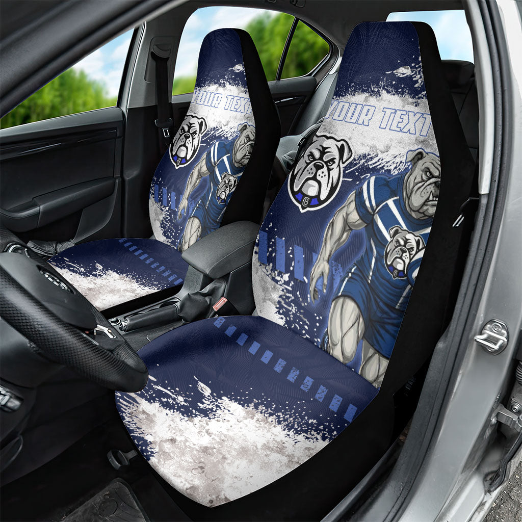 Personalised Canterbury-Bankstown Bulldogs Rugby Car Seat Cover Berries Mascot - Sporty Splash Art Style