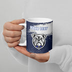 Personalised Canterbury-Bankstown Bulldogs Rugby Ceramic Mug Berries Mascot - Sporty Splash Art Style