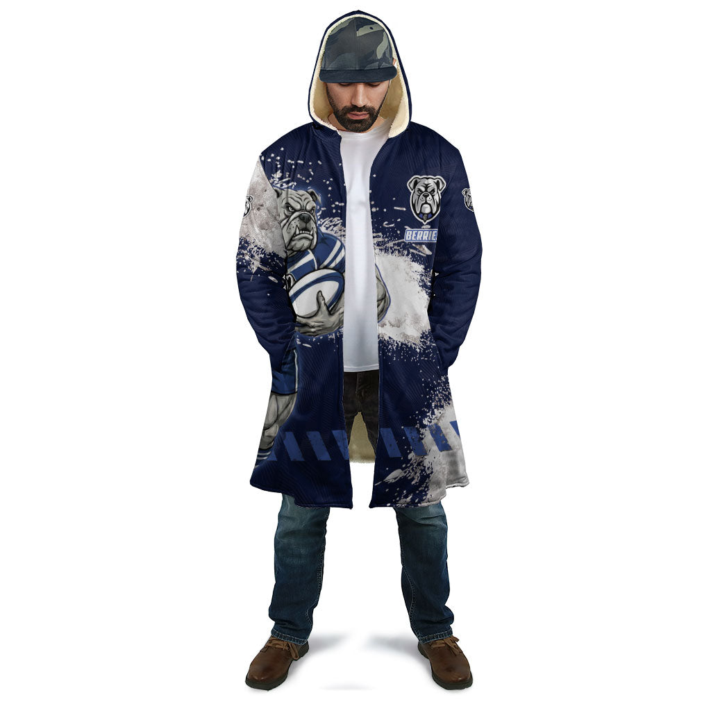 Personalised Canterbury-Bankstown Bulldogs Rugby Cloak Berries Mascot - Sporty Splash Art Style