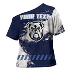 Personalised Canterbury-Bankstown Bulldogs Rugby Cross Shoulder Shirt Berries Mascot - Sporty Splash Art Style