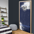 Personalised Canterbury-Bankstown Bulldogs Rugby Door Cover Berries Mascot - Sporty Splash Art Style