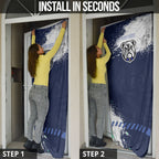 Personalised Canterbury-Bankstown Bulldogs Rugby Door Cover Berries Mascot - Sporty Splash Art Style