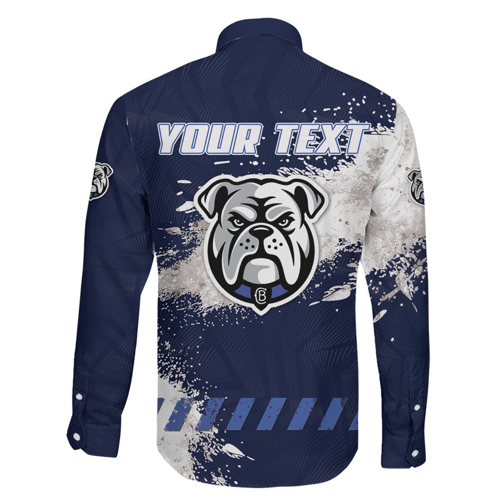 Personalised Canterbury-Bankstown Bulldogs Rugby Family Matching Mermaid Dress and Hawaiian Shirt Berries Mascot - Sporty Splash Art Style