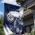 Personalised Canterbury-Bankstown Bulldogs Rugby Garden Flag Berries Mascot - Sporty Splash Art Style
