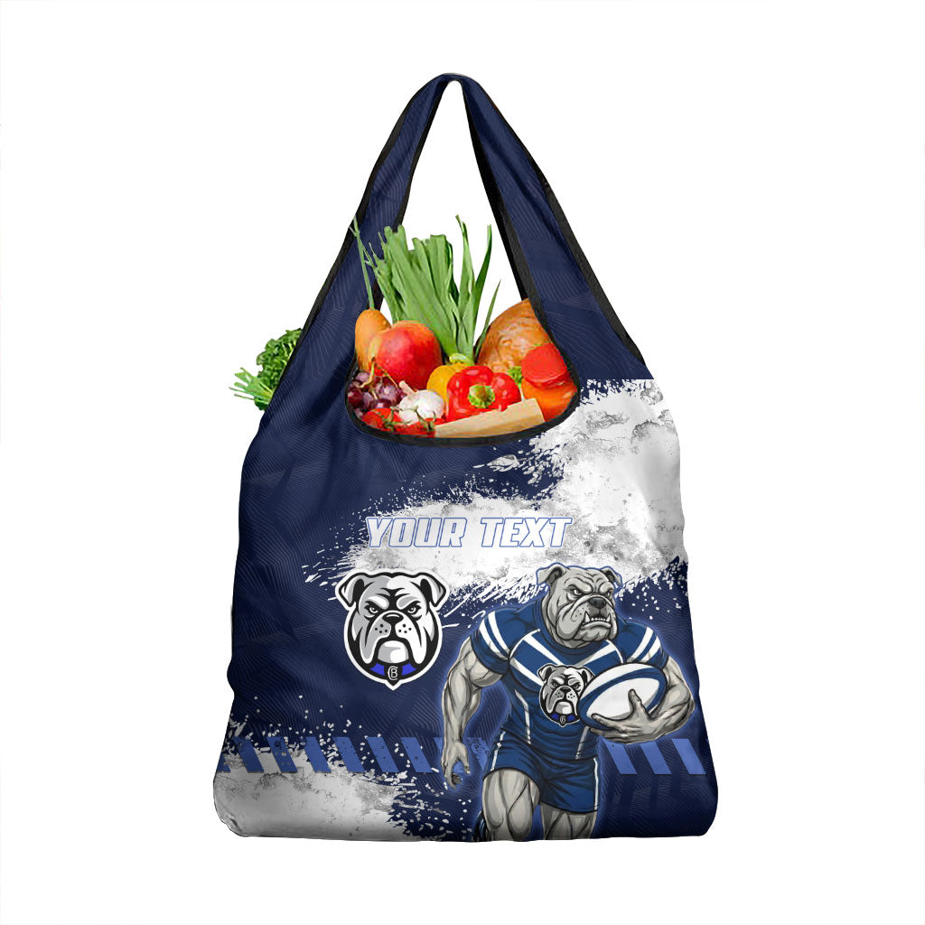 Personalised Canterbury-Bankstown Bulldogs Rugby Grocery Bag Berries Mascot - Sporty Splash Art Style