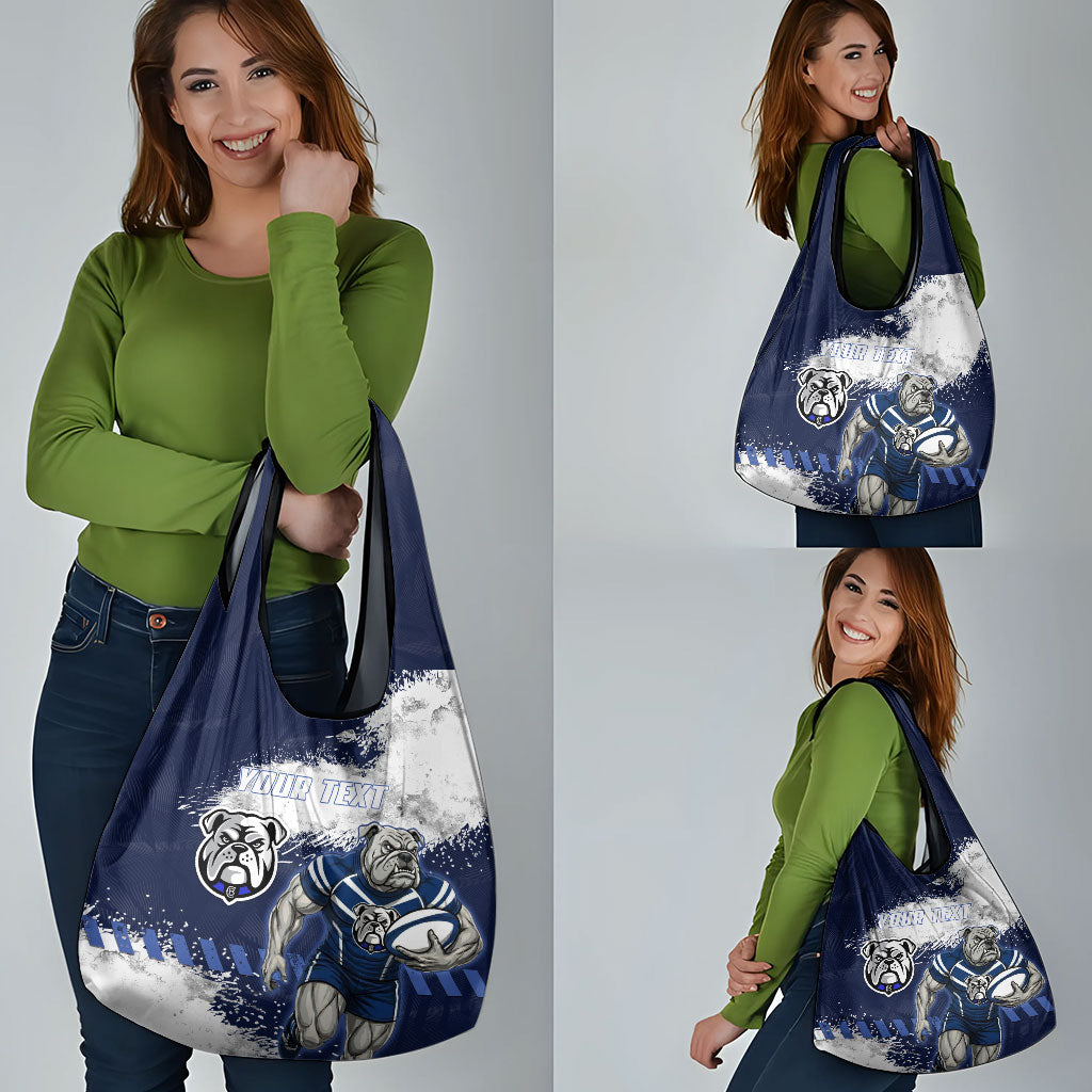 Personalised Canterbury-Bankstown Bulldogs Rugby Grocery Bag Berries Mascot - Sporty Splash Art Style