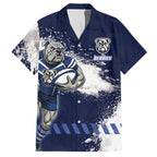 Personalised Canterbury-Bankstown Bulldogs Rugby Hawaiian Shirt Berries Mascot - Sporty Splash Art Style