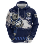 Personalised Canterbury-Bankstown Bulldogs Rugby Hoodie Berries Mascot - Sporty Splash Art Style