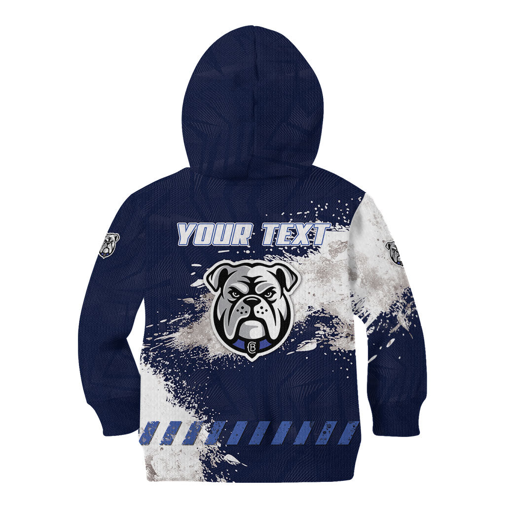 Personalised Canterbury-Bankstown Bulldogs Rugby Kid Hoodie Berries Mascot - Sporty Splash Art Style