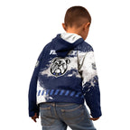 Personalised Canterbury-Bankstown Bulldogs Rugby Kid Hoodie Berries Mascot - Sporty Splash Art Style