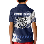 Personalised Canterbury-Bankstown Bulldogs Rugby Kid Polo Shirt Berries Mascot - Sporty Splash Art Style