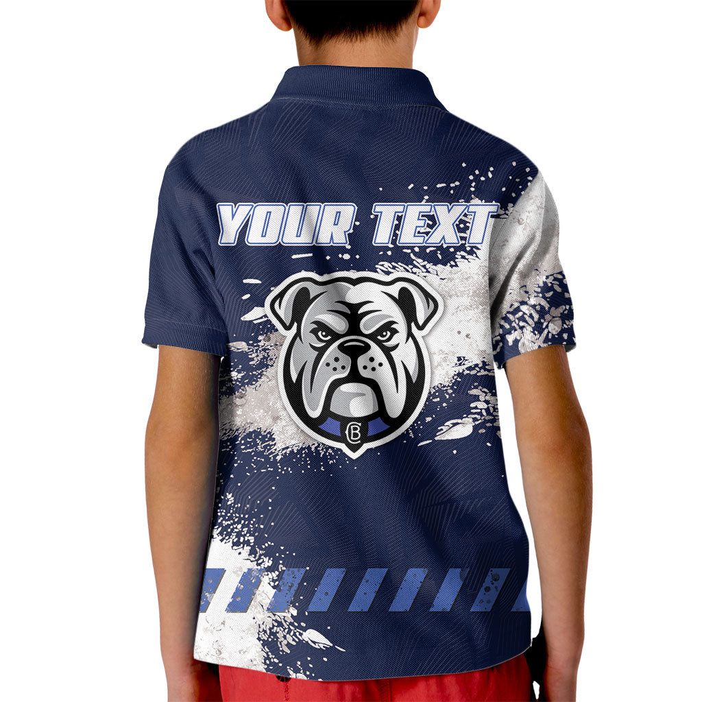Personalised Canterbury-Bankstown Bulldogs Rugby Kid Polo Shirt Berries Mascot - Sporty Splash Art Style