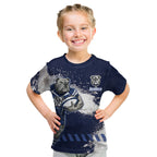 Personalised Canterbury-Bankstown Bulldogs Rugby Kid T Shirt Berries Mascot - Sporty Splash Art Style