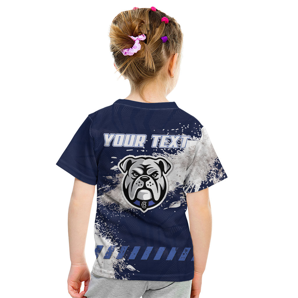 Personalised Canterbury-Bankstown Bulldogs Rugby Kid T Shirt Berries Mascot - Sporty Splash Art Style