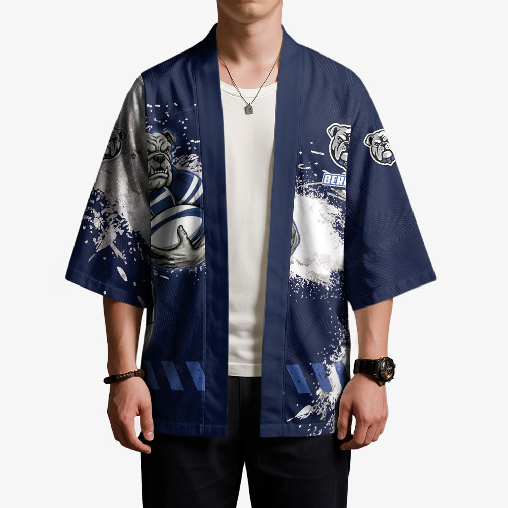 Personalised Canterbury-Bankstown Bulldogs Rugby Kimono Berries Mascot - Sporty Splash Art Style
