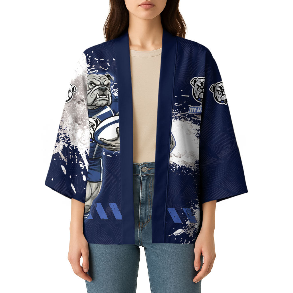 Personalised Canterbury-Bankstown Bulldogs Rugby Kimono Berries Mascot - Sporty Splash Art Style
