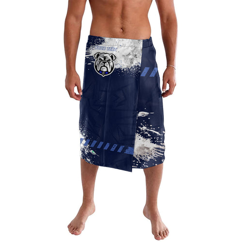 Personalised Canterbury-Bankstown Bulldogs Rugby Lavalava Berries Mascot - Sporty Splash Art Style