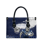 Personalised Canterbury-Bankstown Bulldogs Rugby Leather Bag Berries Mascot - Sporty Splash Art Style