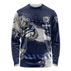 Personalised Canterbury-Bankstown Bulldogs Rugby Long Sleeve Shirt Berries Mascot - Sporty Splash Art Style