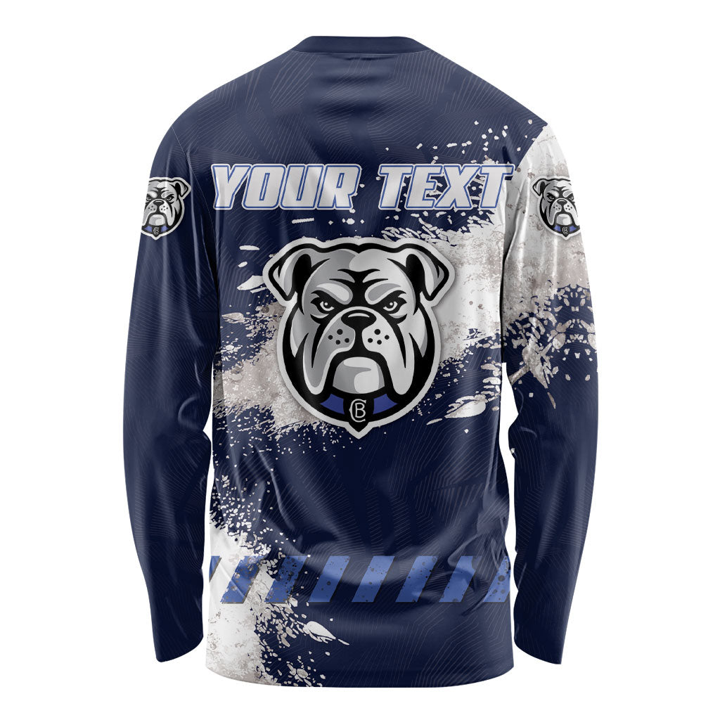 Personalised Canterbury-Bankstown Bulldogs Rugby Long Sleeve Shirt Berries Mascot - Sporty Splash Art Style