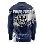 Personalised Canterbury-Bankstown Bulldogs Rugby Long Sleeve Shirt Berries Mascot - Sporty Splash Art Style