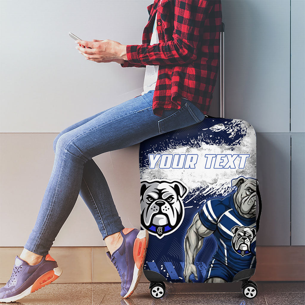 Personalised Canterbury-Bankstown Bulldogs Rugby Luggage Cover Berries Mascot - Sporty Splash Art Style