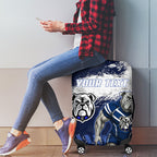Personalised Canterbury-Bankstown Bulldogs Rugby Luggage Cover Berries Mascot - Sporty Splash Art Style