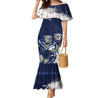 Personalised Canterbury-Bankstown Bulldogs Rugby Mermaid Dress Berries Mascot - Sporty Splash Art Style