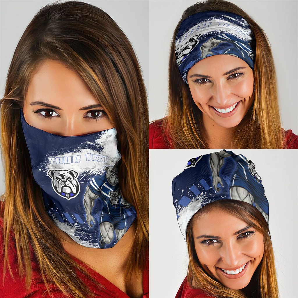 Personalised Canterbury-Bankstown Bulldogs Rugby Neck Gaiter Berries Mascot - Sporty Splash Art Style