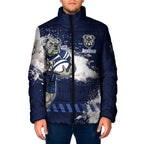 Personalised Canterbury-Bankstown Bulldogs Rugby Padded Jacket Berries Mascot - Sporty Splash Art Style