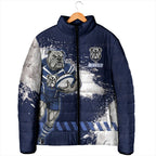 Personalised Canterbury-Bankstown Bulldogs Rugby Padded Jacket Berries Mascot - Sporty Splash Art Style