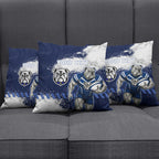 Personalised Canterbury-Bankstown Bulldogs Rugby Pillow Cover Berries Mascot - Sporty Splash Art Style