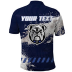Personalised Canterbury-Bankstown Bulldogs Rugby Polo Shirt Berries Mascot - Sporty Splash Art Style